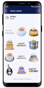 اسکرین شات 2 برنامه WAStickerApps - HD Stickers