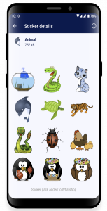 اسکرین شات 6 برنامه WAStickerApps - HD Stickers