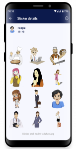 اسکرین شات 4 برنامه WAStickerApps - HD Stickers