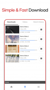 اسکرین شات برنامه HD Video Downloader 2