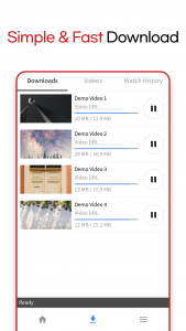 اسکرین شات 2 برنامه HD Video Downloader
