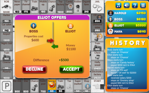 اسکرین شات بازی CrazyPoly - Business Dice Game 5