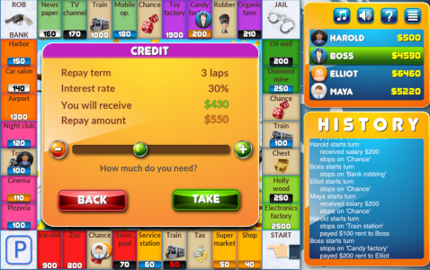 اسکرین شات بازی CrazyPoly - Business Dice Game 4