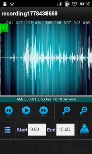اسکرین شات برنامه Sound Recorder 3