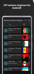 اسکرین شات برنامه National Anthem Ringtone 1