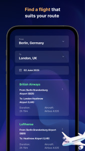 اسکرین شات 4 برنامه Flight Tracker－Live Air Radar