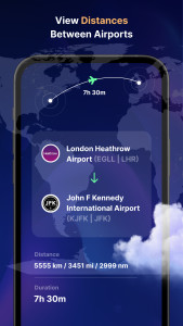 اسکرین شات 2 برنامه Flight Tracker－Live Air Radar