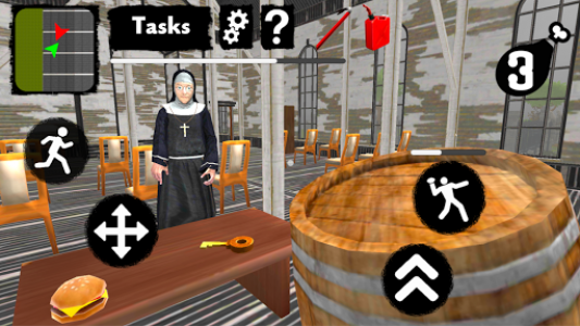 اسکرین شات بازی Neighbor Nun. Scary Escape 3D 3
