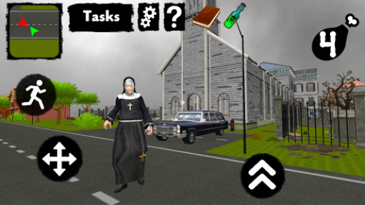 اسکرین شات بازی Neighbor Nun. Scary Escape 3D 2