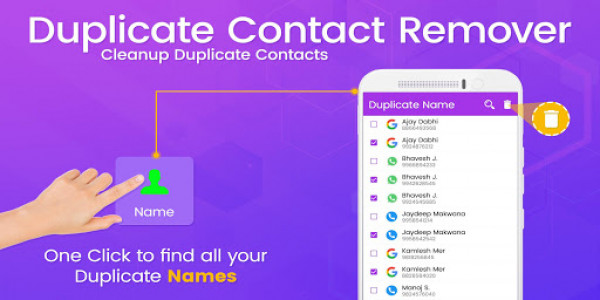 اسکرین شات برنامه Remove Duplicate Contacts - Contact Optimizer 1