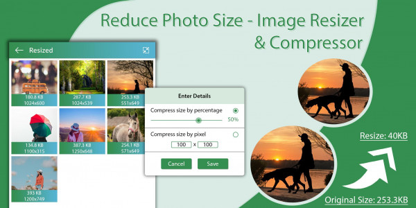 اسکرین شات برنامه Reduce Photo Size - Image Resi 1