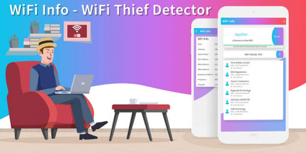 اسکرین شات برنامه WiFi Info - WiFi Thief Detector 1