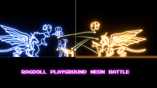 اسکرین شات بازی Ragdoll Playground Neon Battle 1