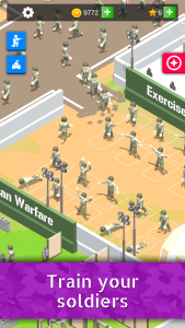 اسکرین شات 2 بازی Idle Army Base: Tycoon Game