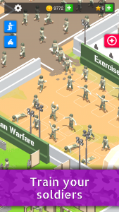 اسکرین شات بازی Idle Army Base: Tycoon Game 2