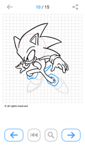 اسکرین شات برنامه How To Draw the Blue Hedgehog 6