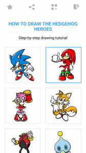 اسکرین شات برنامه How To Draw the Blue Hedgehog 1