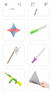 اسکرین شات برنامه Origami Weapon Guides 3