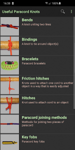 اسکرین شات برنامه Useful Paracord Knots 1