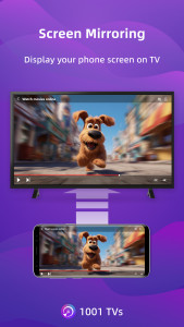 اسکرین شات 1 برنامه Screen Mirroring - 1001 TVs