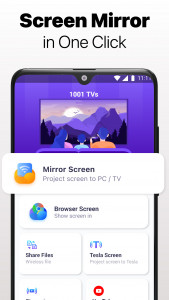 اسکرین شات 4 برنامه Screen Mirroring - 1001 TVs
