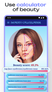 اسکرین شات برنامه Beauty Calculator Pretty Scale 1