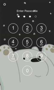 اسکرین شات برنامه Cute Bear Lock Screen 3