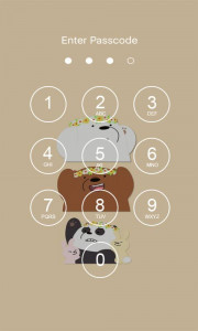 اسکرین شات برنامه Cute Bear Lock Screen 4