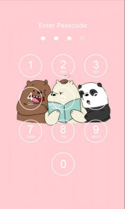 اسکرین شات برنامه Cute Bear Lock Screen 2