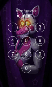 اسکرین شات برنامه Funtime Foxy Lock Screen 4