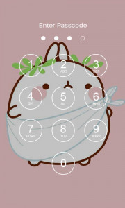 اسکرین شات برنامه Kawaii Bunny Lock Screen 3