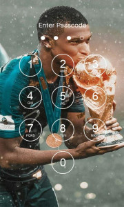 اسکرین شات برنامه Kylian Mbappe Lock Screen 3