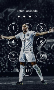 اسکرین شات برنامه Kylian Mbappe Lock Screen 1