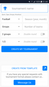 اسکرین شات برنامه Tournament Manager 2