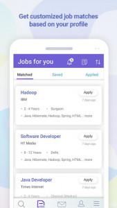 اسکرین شات برنامه Shine Job Search 3
