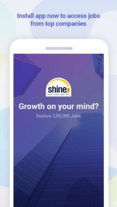اسکرین شات برنامه Shine Job Search 1