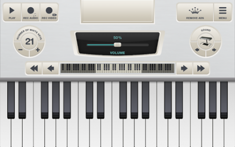 اسکرین شات برنامه Virtual Piano Keyboard Free 5