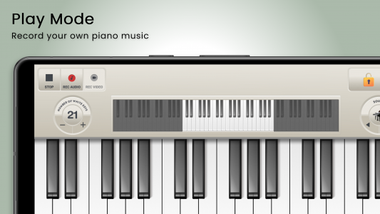 اسکرین شات برنامه Virtual Piano Keyboard 4