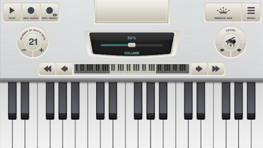 اسکرین شات برنامه Virtual Piano Keyboard Free 2