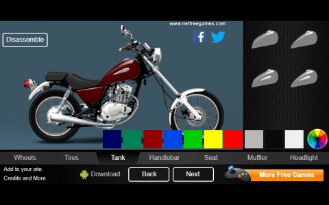 اسکرین شات بازی Create Your Custom Bike 125 1