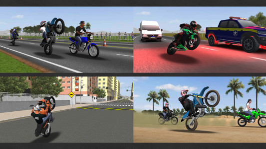 اسکرین شات 1 بازی Moto Wheelie 3D