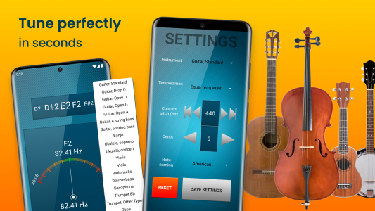 اسکرین شات 2 برنامه Drum Tuner: Metronome Beats