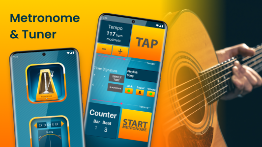 اسکرین شات 1 برنامه Drum Tuner: Metronome Beats