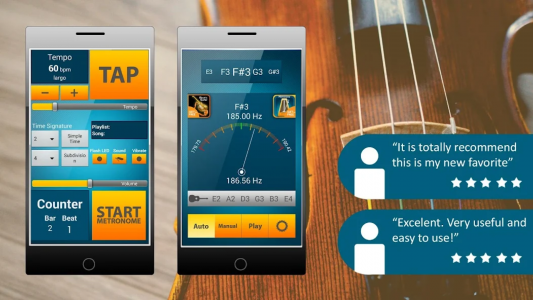 اسکرین شات برنامه Metronome & Tuner 2