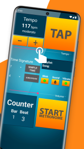 اسکرین شات 4 برنامه Drum Tuner: Metronome Beats