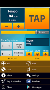 اسکرین شات برنامه Metronome & Tuner 7