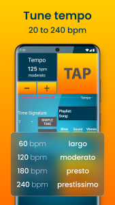 اسکرین شات 7 برنامه Drum Tuner: Metronome Beats
