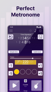 اسکرین شات برنامه Perfect Metronome 3