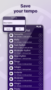 اسکرین شات برنامه Perfect Metronome 6