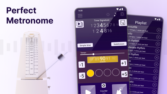 اسکرین شات برنامه Perfect Metronome 1